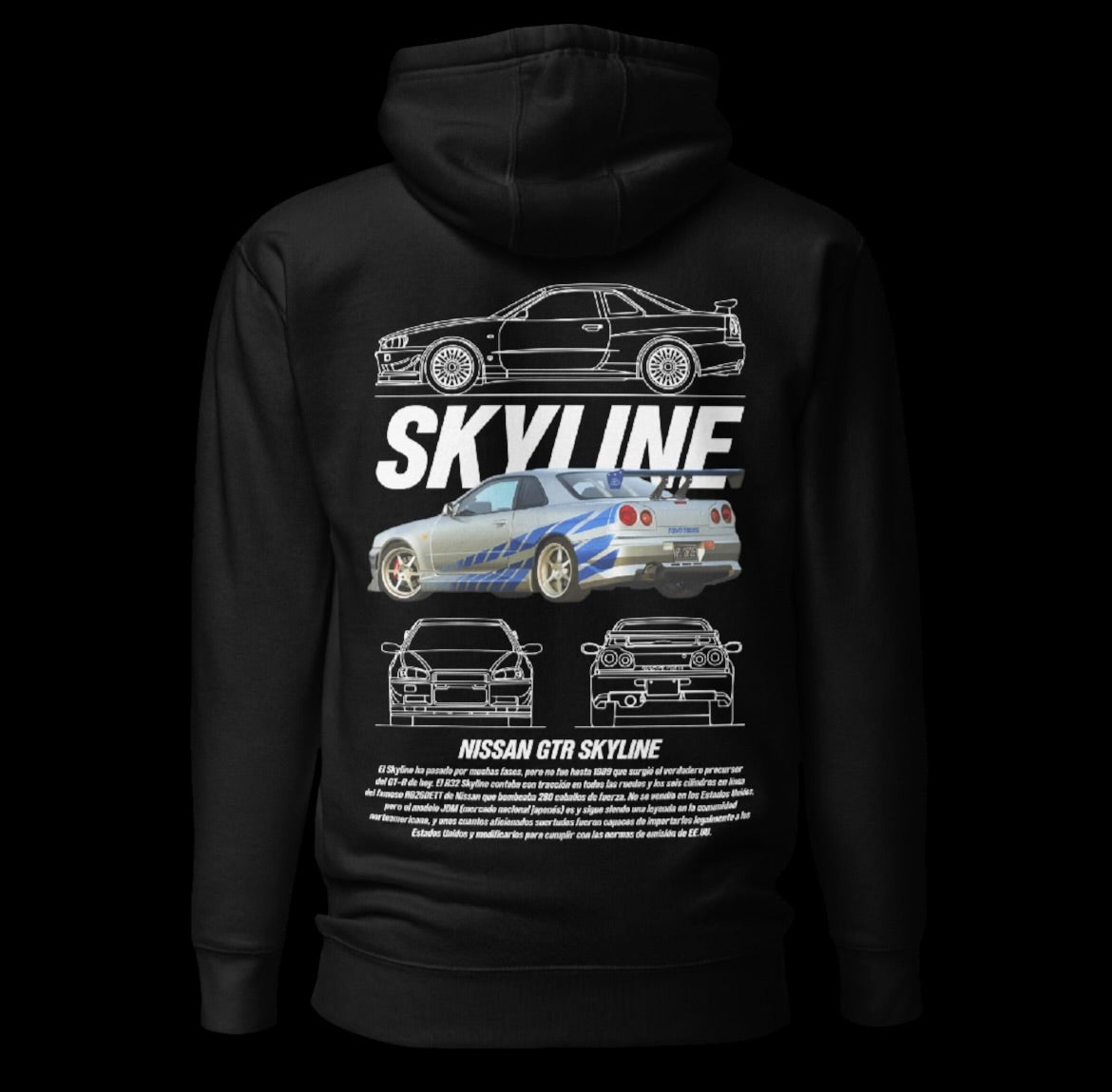 Skyline Black Hoodie